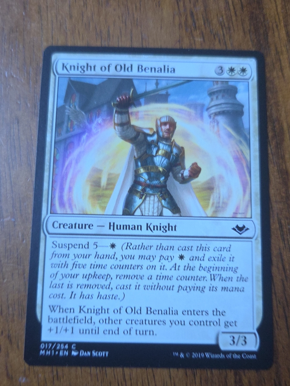 Knight of Old Benalia - White Creature Card